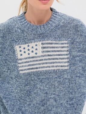 Tuckernuck Marled flag sweater. Size medium, 100% cotton. NWT